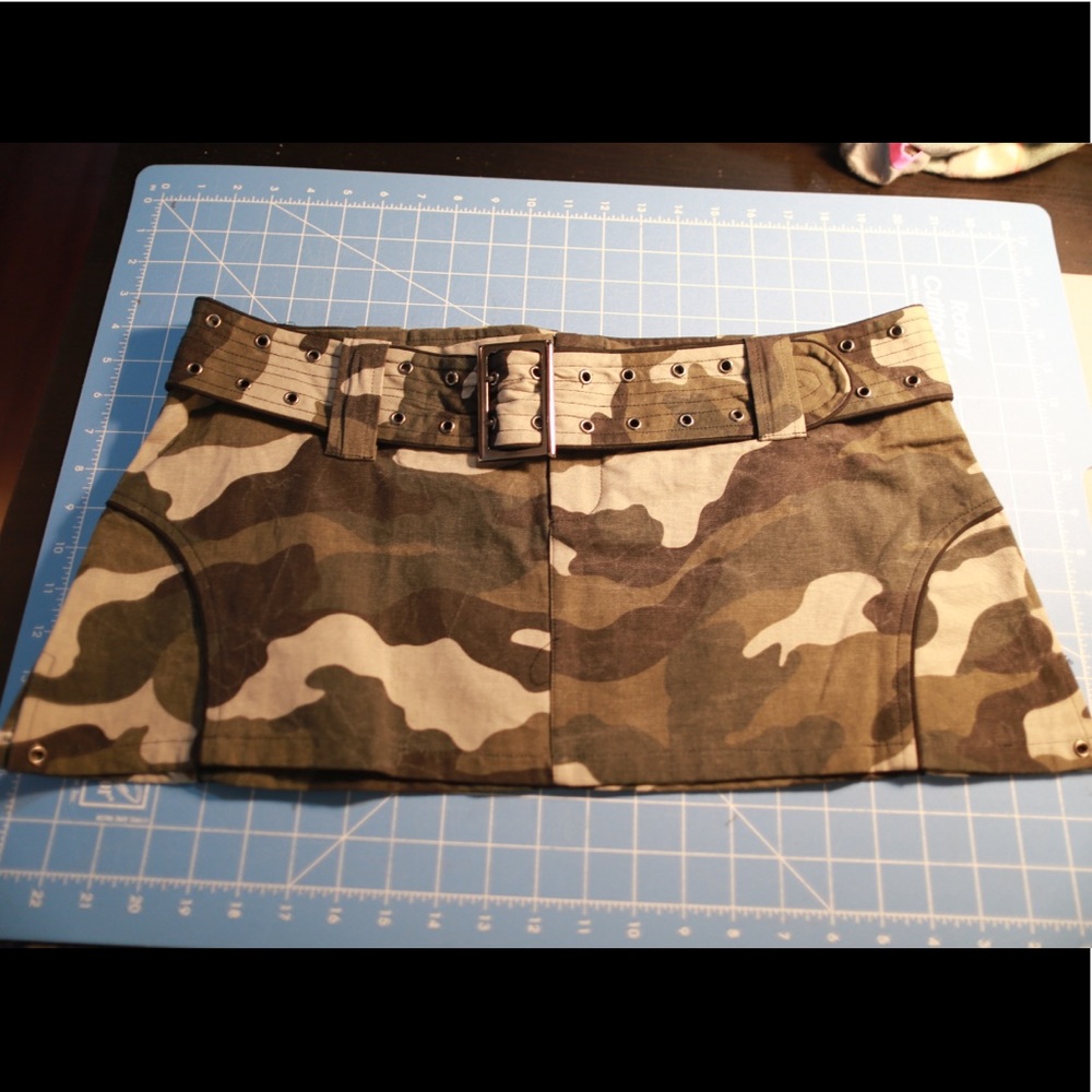 Camouflage Mini Skirt - Queen of Darkness